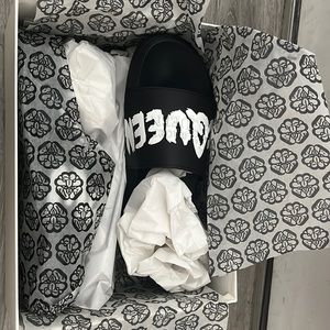 Alexander Mcqueen Graffiti Pool Slides